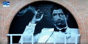 Graffiti de Scarface en cierre.