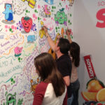 Graffiti participativo en el stand de SOYJOY en IFEMA