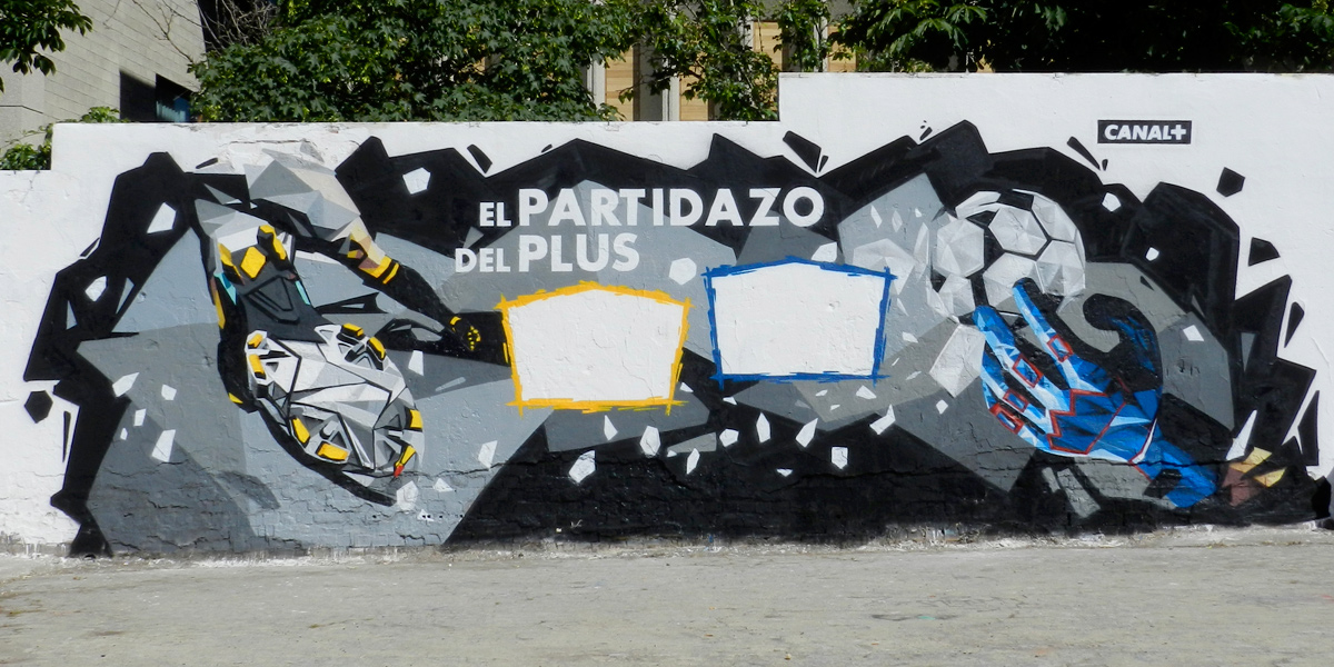 Graffiti profesional para Canal Plus