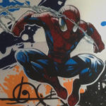 Spiderman en graffiti en gimnasio de Segovia