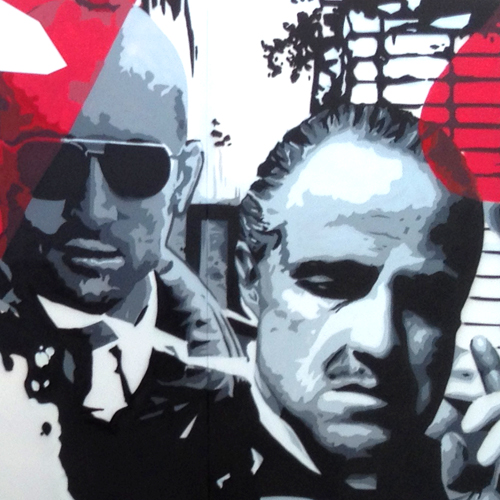 Graffiti de Marlon Brando y Robert De Niro