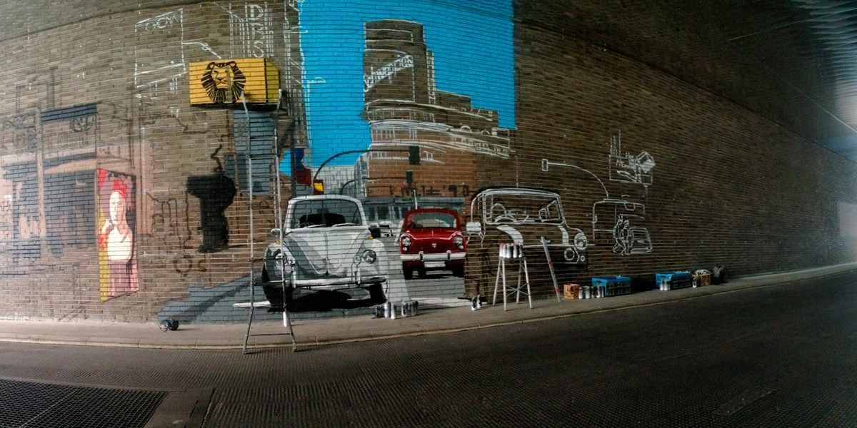 Proceso de graffiti de la Gran Vía de Madrid
